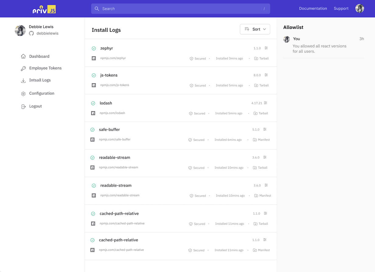 Privjs Safe Opensource safety for organizations